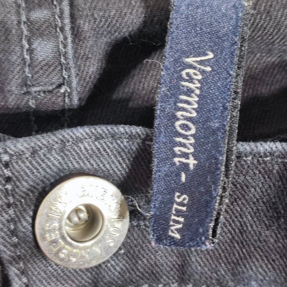 Guess Jeans Vermont Slim fit men's size 34 X 34 black straight leg - Picture 7 of 15